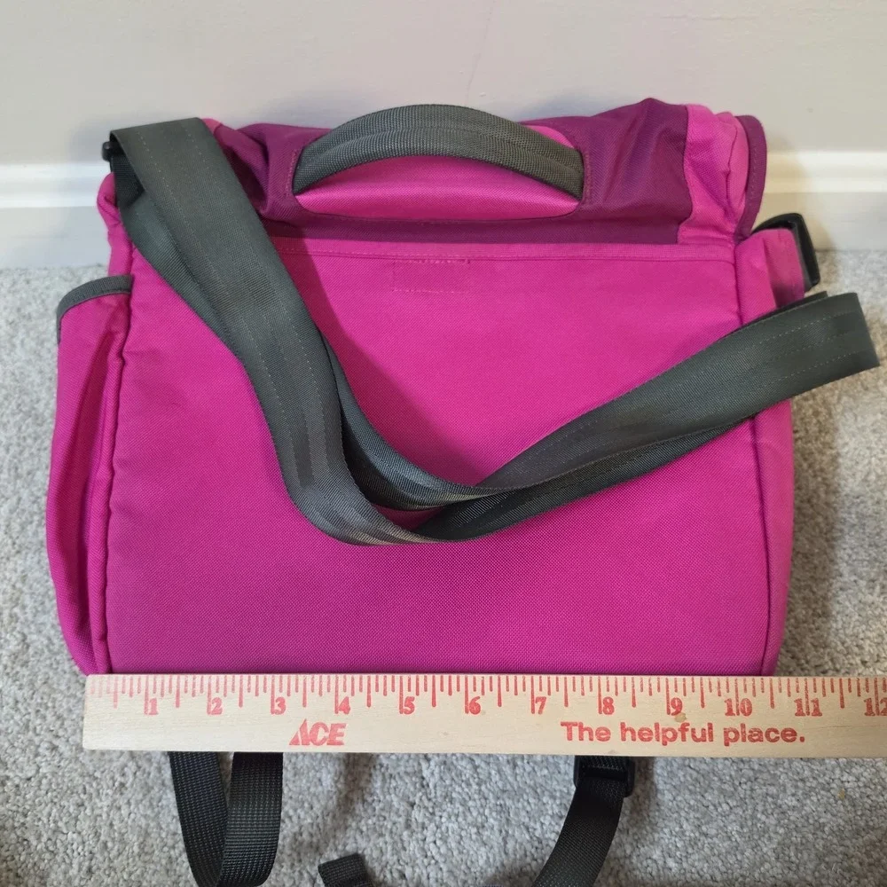 Patagonia Mini Mass Messenger Bag Purple Reflective Adjustable Strap